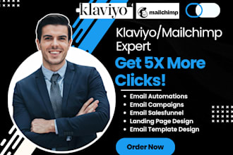 setup custom email marketing klaviyo email flows specialist template automations