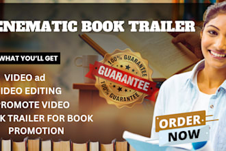 create a cinematic book trailer video for amazon KDP promotion