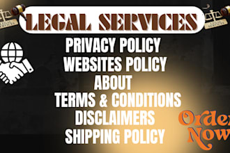 write terms of service, privacy policy, and legal documents for your website