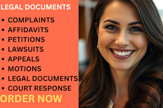 draft US legal documents, contracts, and court motions as your paralegal
