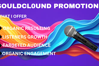 do organic soundcloud amazon spotify apple music social media promotion