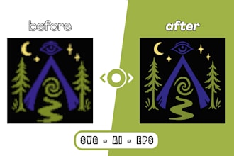 convert image to vector from any format to svg, png, ai, eps