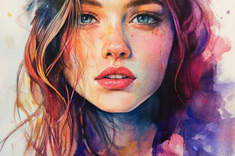 create amazing watercolor portraits
