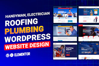 build roofer, plumber, hvac, handyman or electrician website