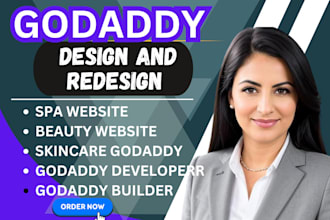 beauty godaddy website spa website godaddy website design godaddy online store