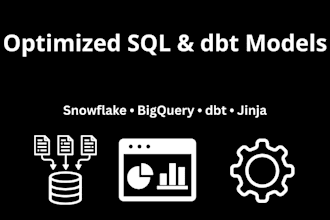 build or optimize your dbt models and sql queries
