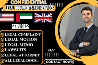 draft legal letters, legal motion legal complaint legal appeal, lawsuit attorney