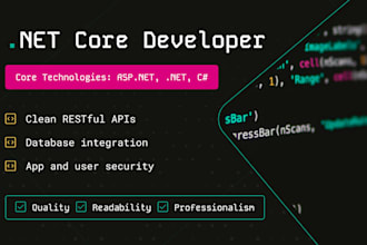 create backend applications using net core