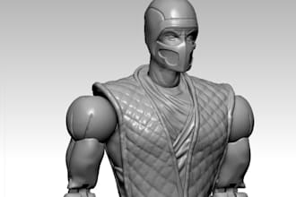 sculpt 3d model miniature action figure 3d toy articulated figure 3d printable