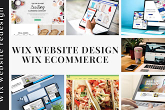 wix website redesign, wix website design, wix landing page, wix ecommerce store