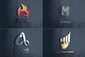 do modern business logo design with copyrights