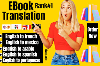 ebook translation from english to spanish, spanish to mexico