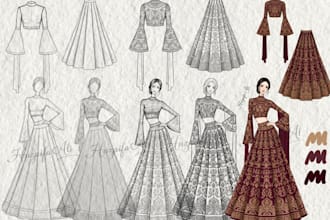 do fashion garments illustration in best prices