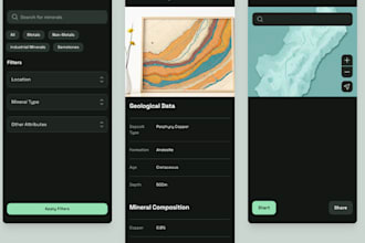 mineral resources locator app, mineral resource discovery with interactive maps