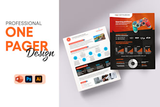 design a stunning powerpoint one pager or business flyer
