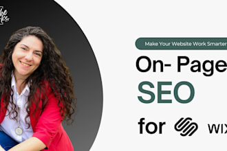 optimize on page SEO for your squarespace or wix site