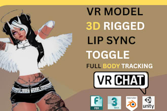 create a fully custom vrchat avatar or vtuber model furry or humanoid, vrc model