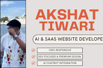 develop chatgpt ai or website ai saas app ai chatbot ai software