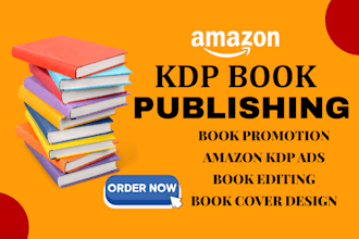 do kdp book publishing, book promotion, book formatting on amazon