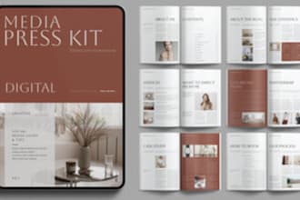 design professional press kit, media kit, epk, one sheet, flyer
