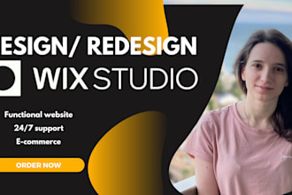 build a wix studio website design o redesign