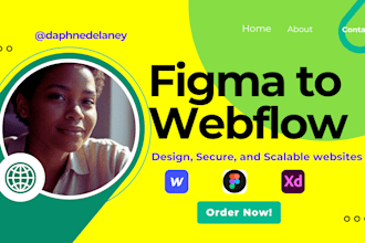 design, redesign, update or fix webflow website, convert your figma to webflow