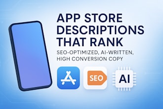 write SEO rich app play store descriptions