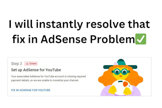 fix any youtube adsense or monetization issue