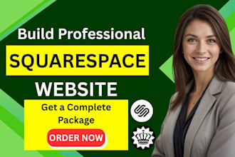 build squarespace website, design or development squarespace website