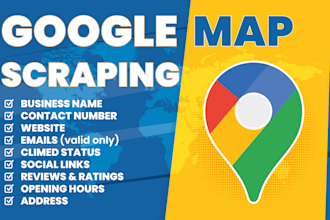 do google maps scraping for b2b lead generation,  leads email list, data scraper