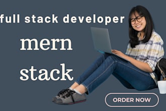 do full stack website development as mern stack developer