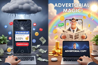 personally write a high converting quality advertorial or listicle