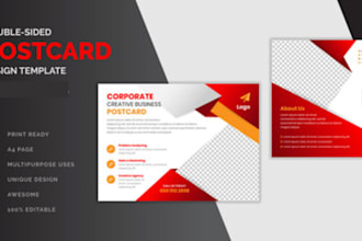 design a postcard, direct mail eddm, rack card, or door hanger in 24 hours