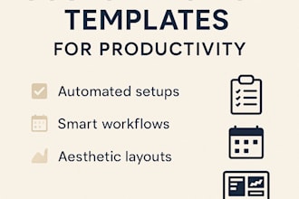 design productivity notion templates with smart automation