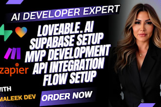 develop lovable loveable ai app saas mvps website supabase airtable chatbot make