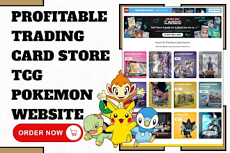 design trading card shopify store tcg pokemon trading card store pokemon website