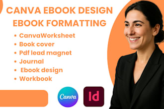 design format ediable canva ebook planner workbook journal worksheet tracker kdp