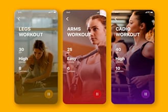 develop radio app, fitness app gym app health and fitness app, gym website