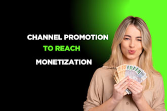 do organic youtube channel promotion to reach monetization