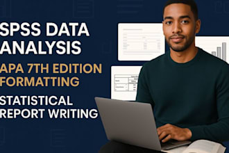 do professional spss data analysis and  interpretation with apa report