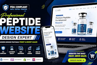 build fda complaint research peptide website nutraceutical healthcare website