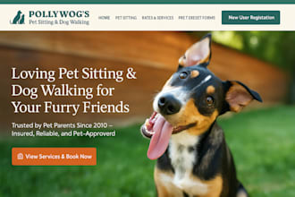 design 3d pet animated website pet healthcare website shopify pet care website
