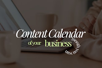 create a custom content calendar for your social media