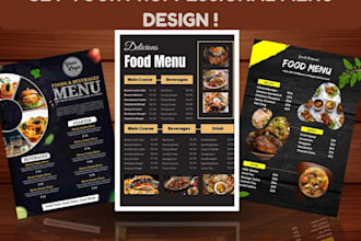 do food menu design restaurant menu digital menu board tv menu price list