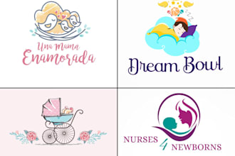 do modern kids,baby,bounce house,children,day care,kids candy logo design