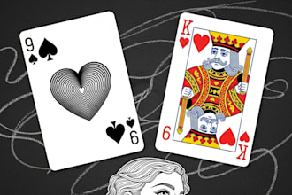 card game in illustration card game design in game art