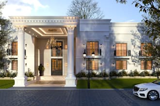 visualize your building with photorealistic 3d exterior renders,home to industry