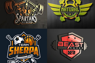 design trendy fitness , gym, health and sports logo design