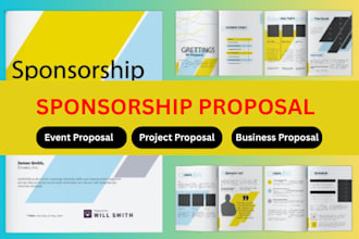 write and design your sponsorship or fundraising proposal
