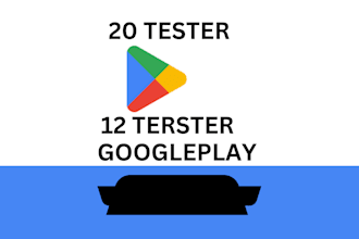 provide 12 testers or 20 testers for google play console closed testing